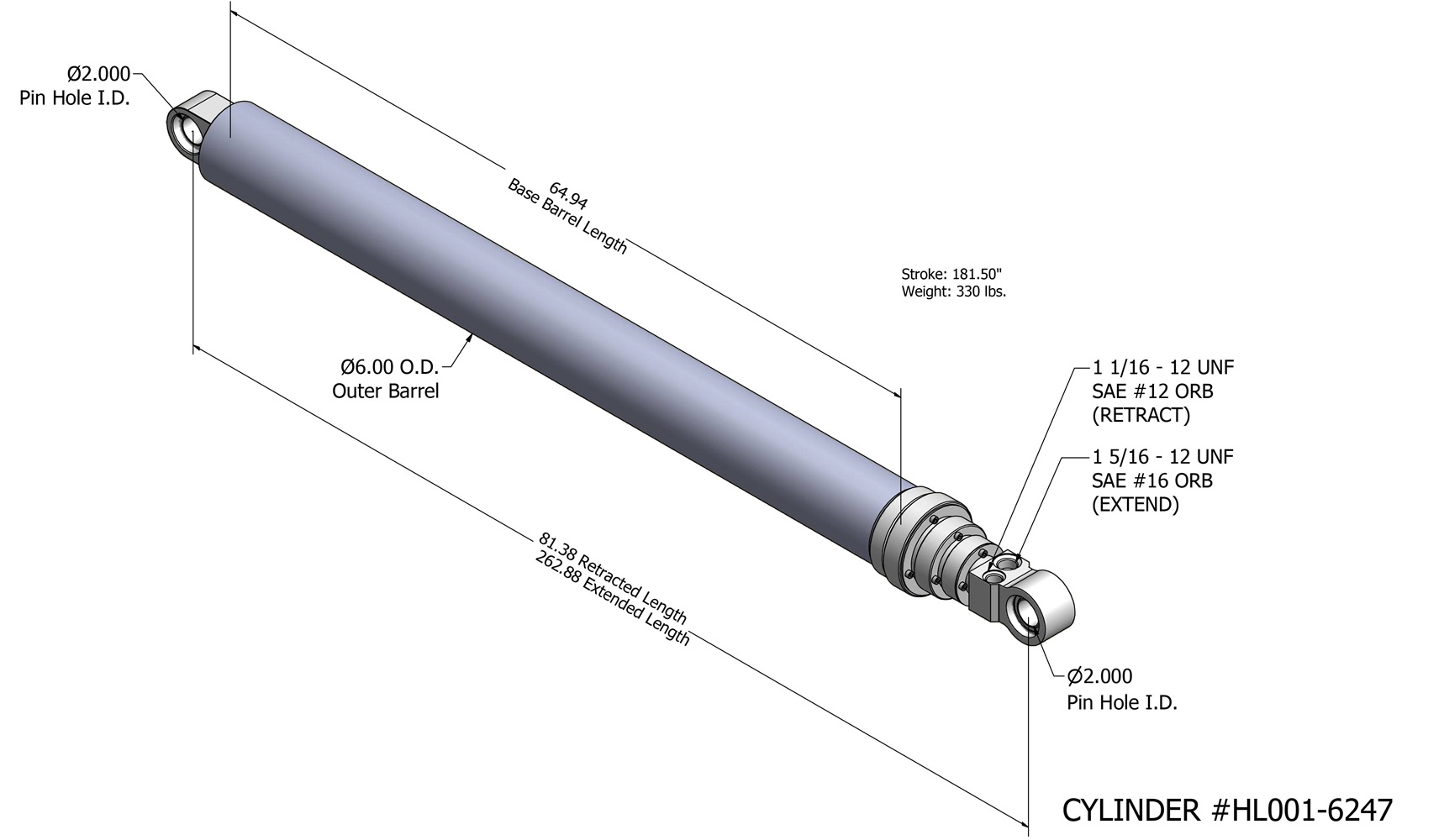 Cylinder struktur