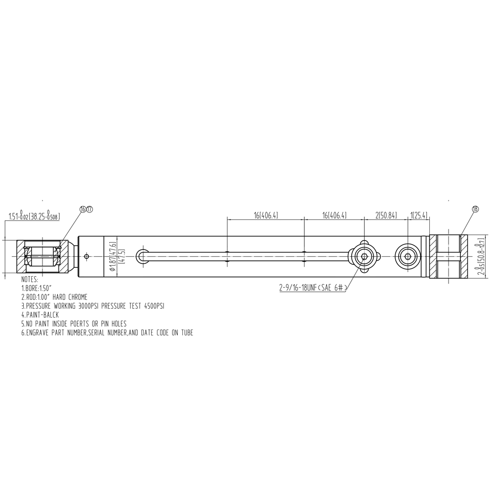 Fejlanalyse af den hydrauliske cylinder