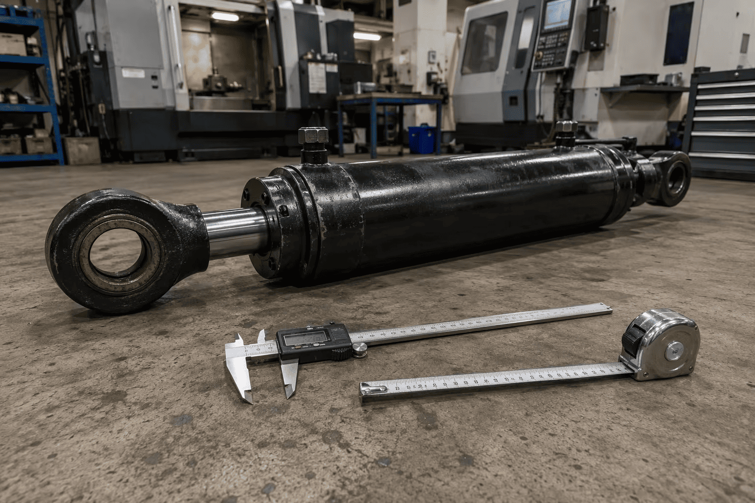 Sådan måles en hydraulisk cylinder til udskiftning - boring, stang, slaglængde og montering (trin-for-trin guide)