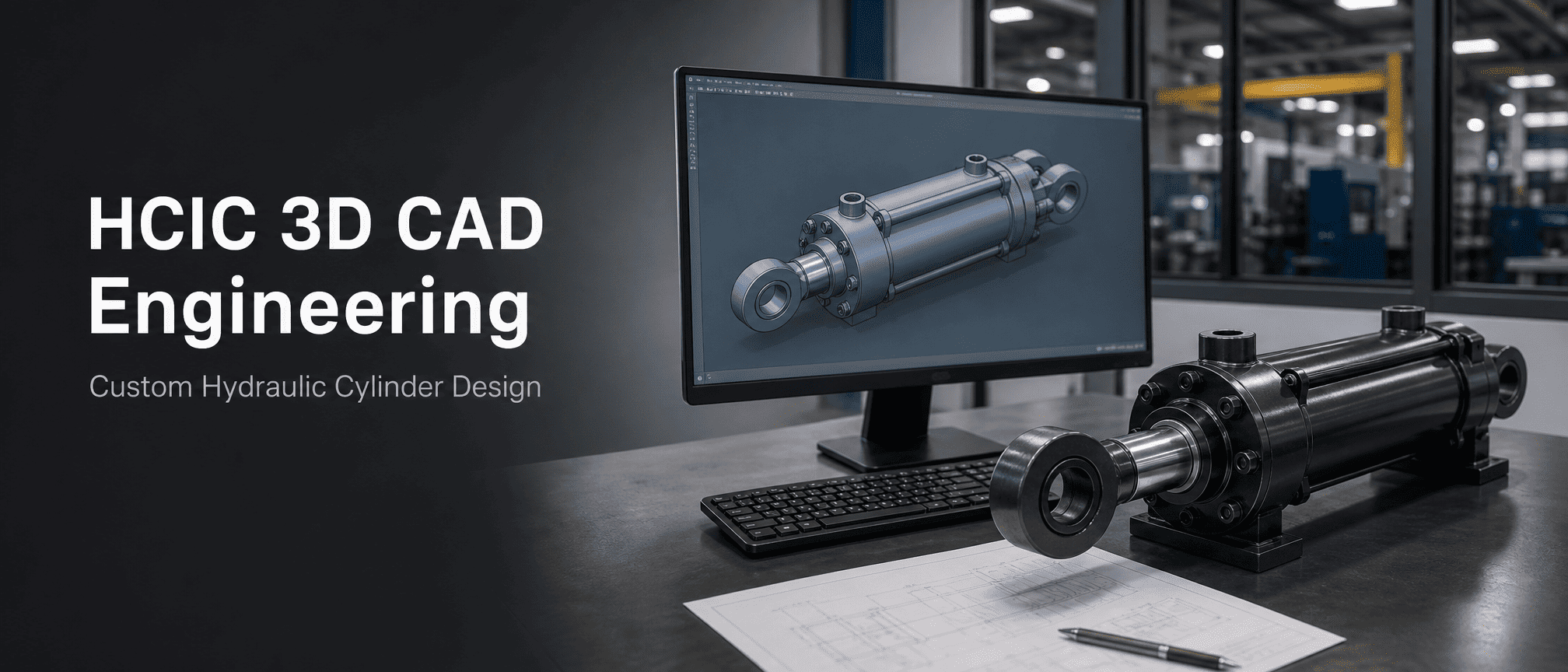 HCIC opdaterer sin 3D CAD-ingeniørressource til brugerdefinerede hydrauliske cylindre