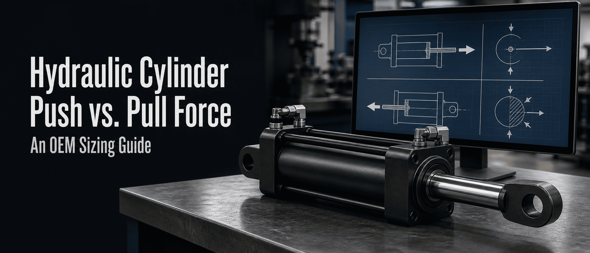 Hydraulisk cylinderskub vs. trækkraftberegning: En OEM-størrelsesguide