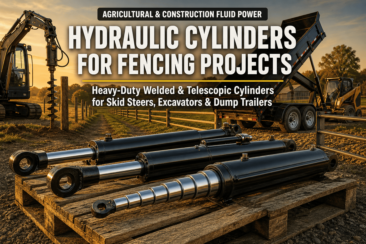 Hvordan hydrauliske cylindre holder dine hegnsbygninger kørende