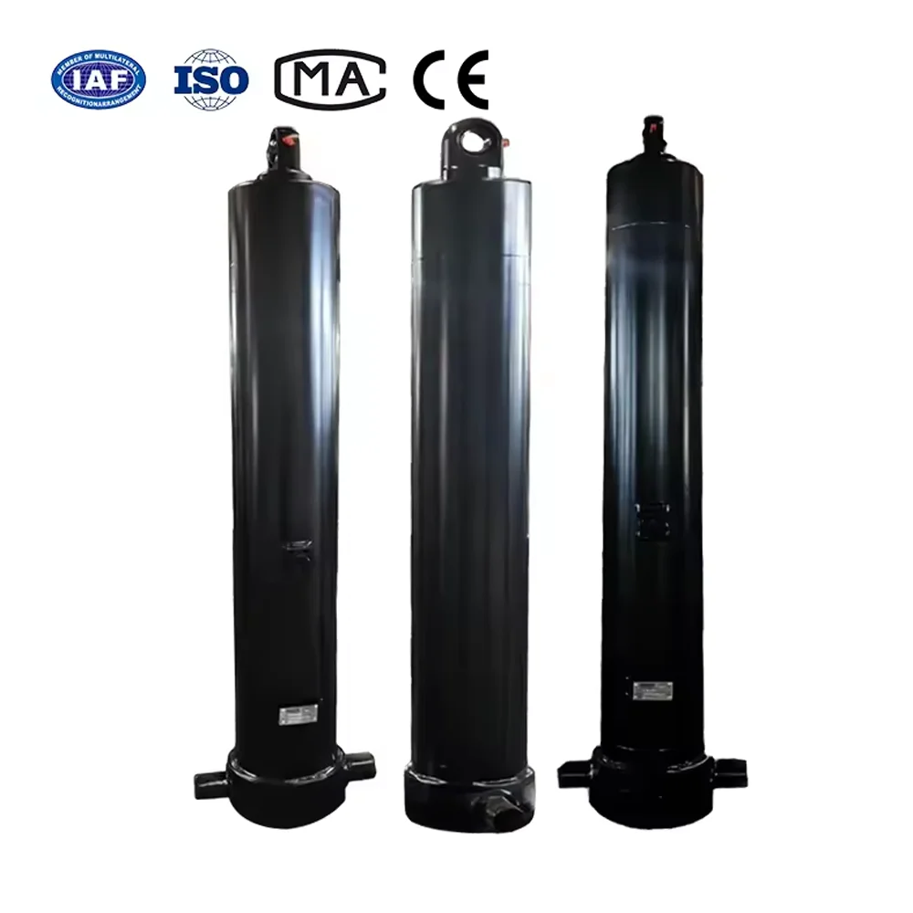 3-trins stift-til-stift teleskopisk hydraulisk cylinder til dumpkroppe