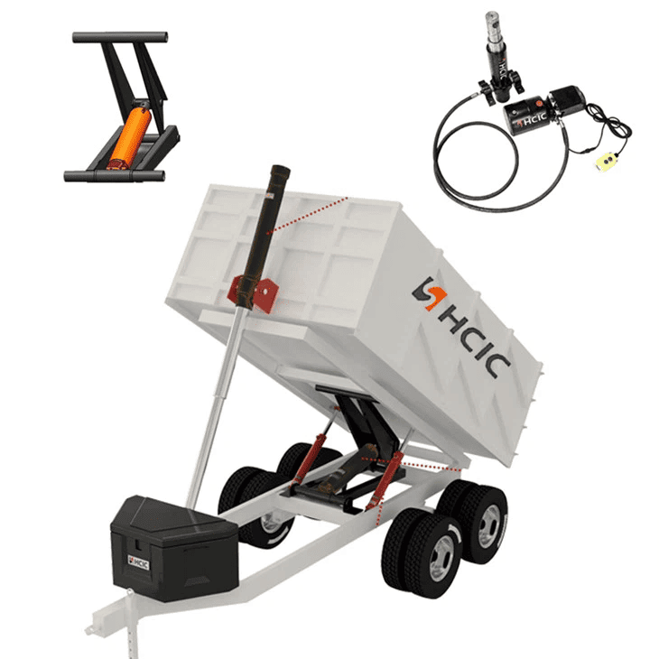 Store Tons HSG Højtryks Hydraulikoliecylinder Til Dump Trailer