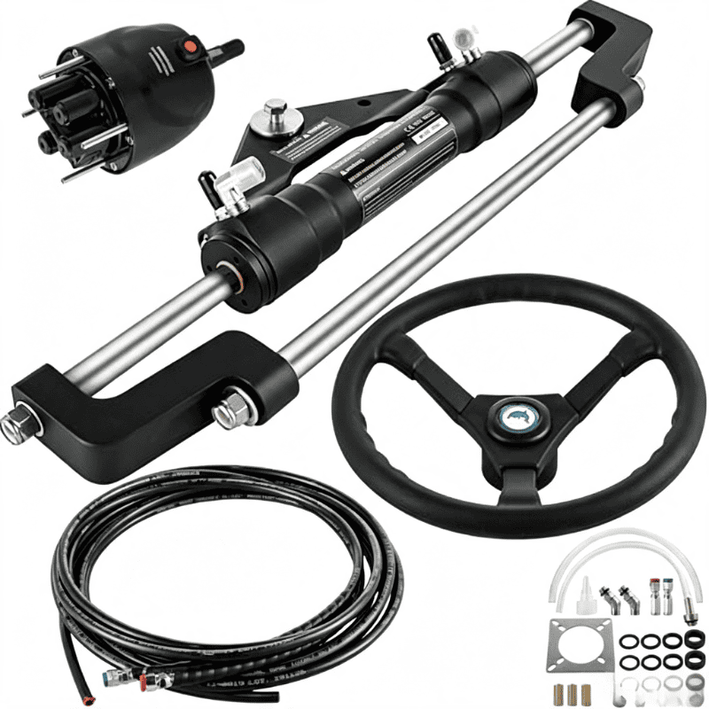 Marine påhængsmotor hydraulisk styresystem