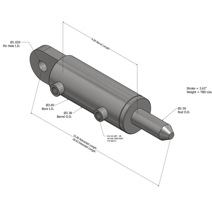 Bagklap låsecylinder